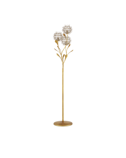 Currey & Co. Dandelion Silver & Gold Floor Lamp 8000-0137