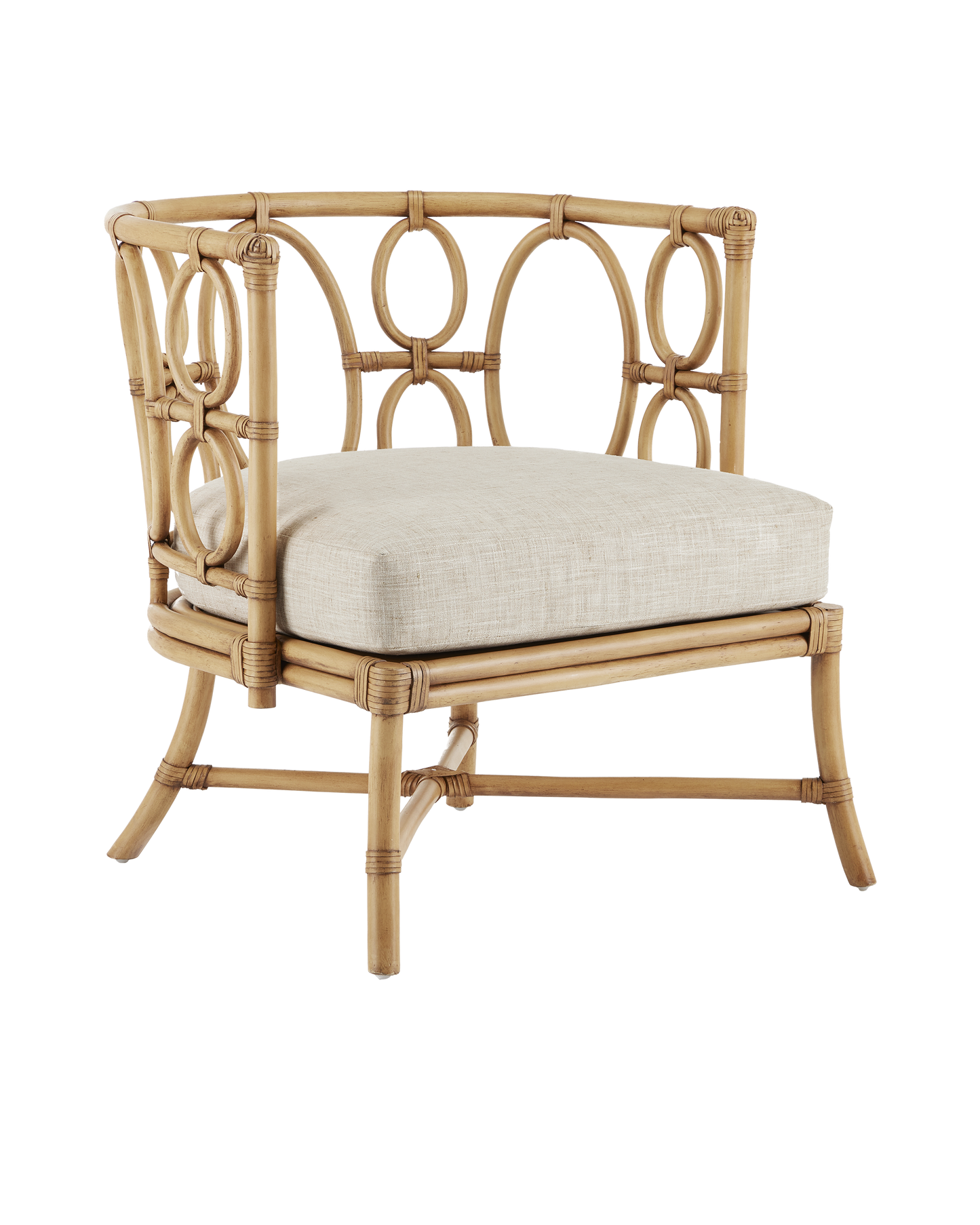 Currey & Co. Tegal Natural Chair, Finn Natural 7000-0582