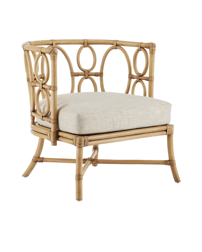 Currey & Co. Tegal Natural Chair, Finn Natural 7000-0582