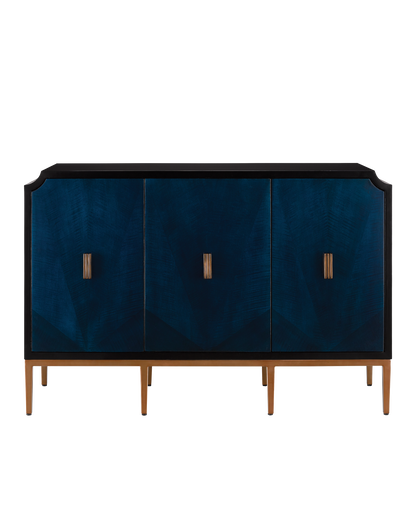 Currey & Co. Kallista Blue Cabinet 3000-0082