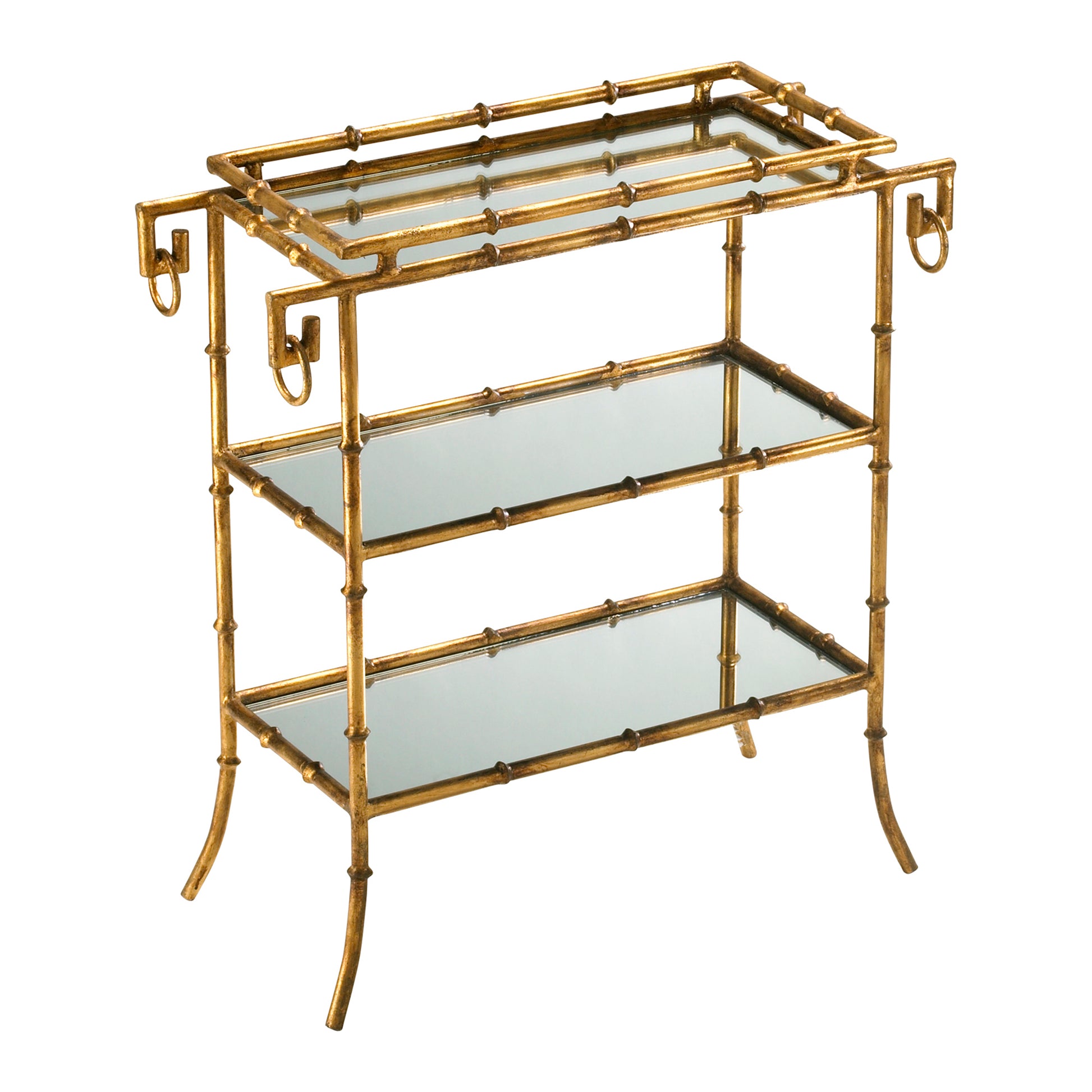 Cyan Design Bamboo Tray Table in Gold 04208