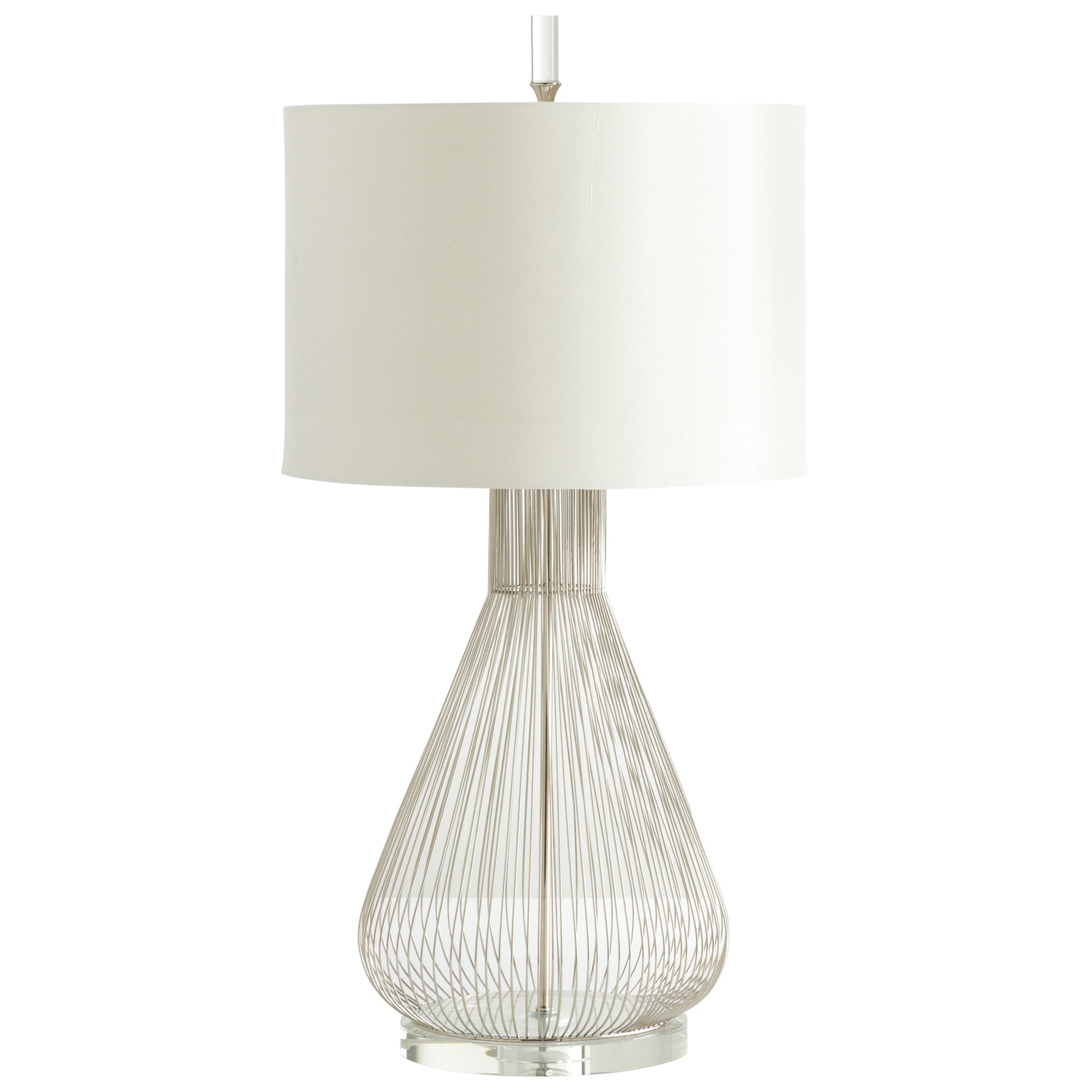 Cyan Design Whisked Fall Table Lamp in Satin Nickel 05899