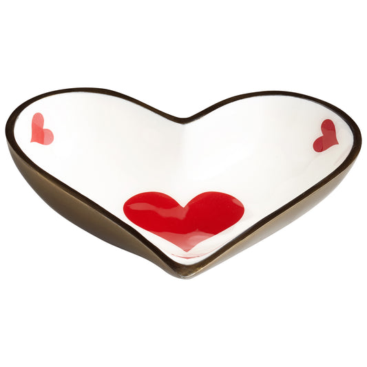 Cyan Design Heart Tray in Bronze - Small 07038