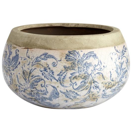 Cyan Design Isela Planter in Blue And White - Medium 07406