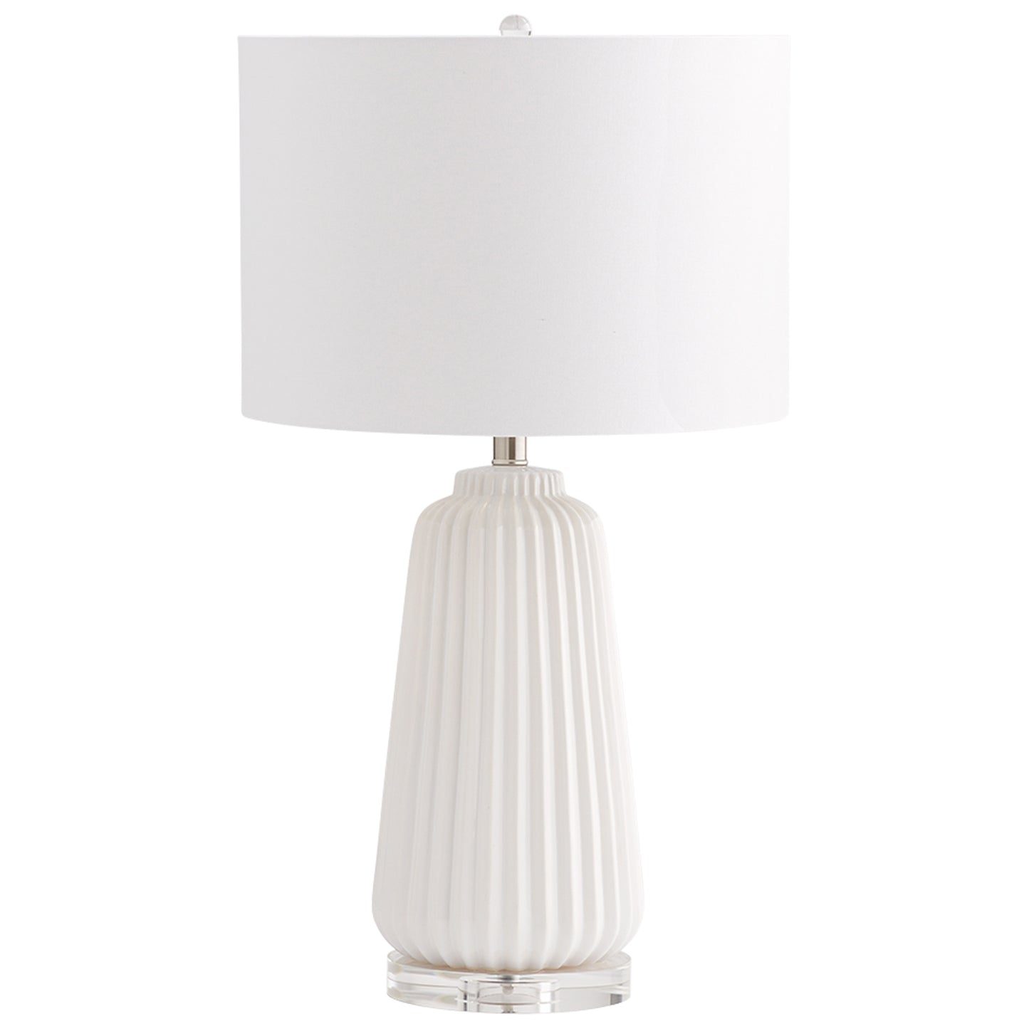 Cyan Design Delphine Table Lamp in White 07743