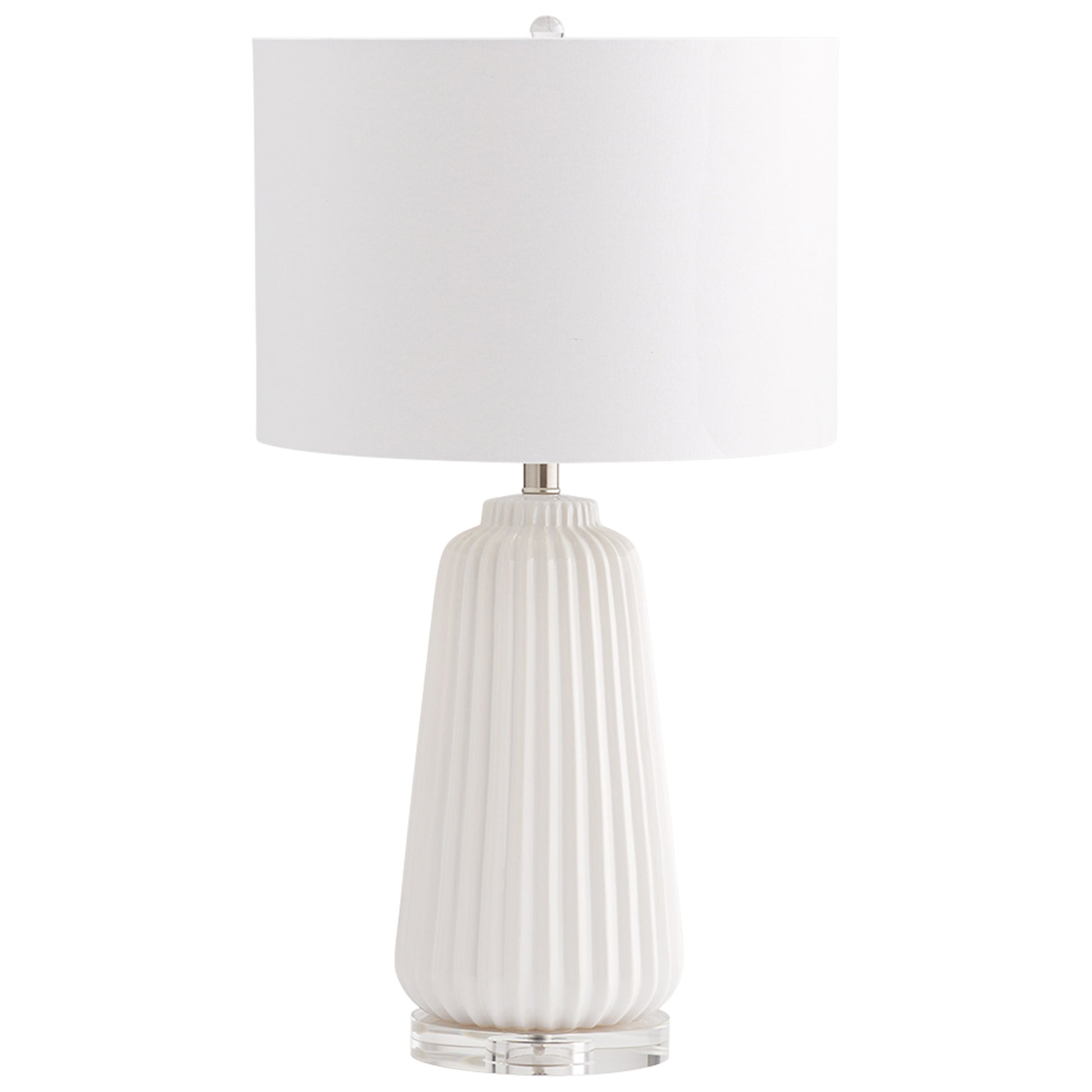 Cyan Design Delphine Table Lamp in White 07743