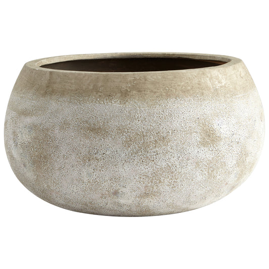 Cyan Design Round Stoney Planter in Ash Stone - Large 08403