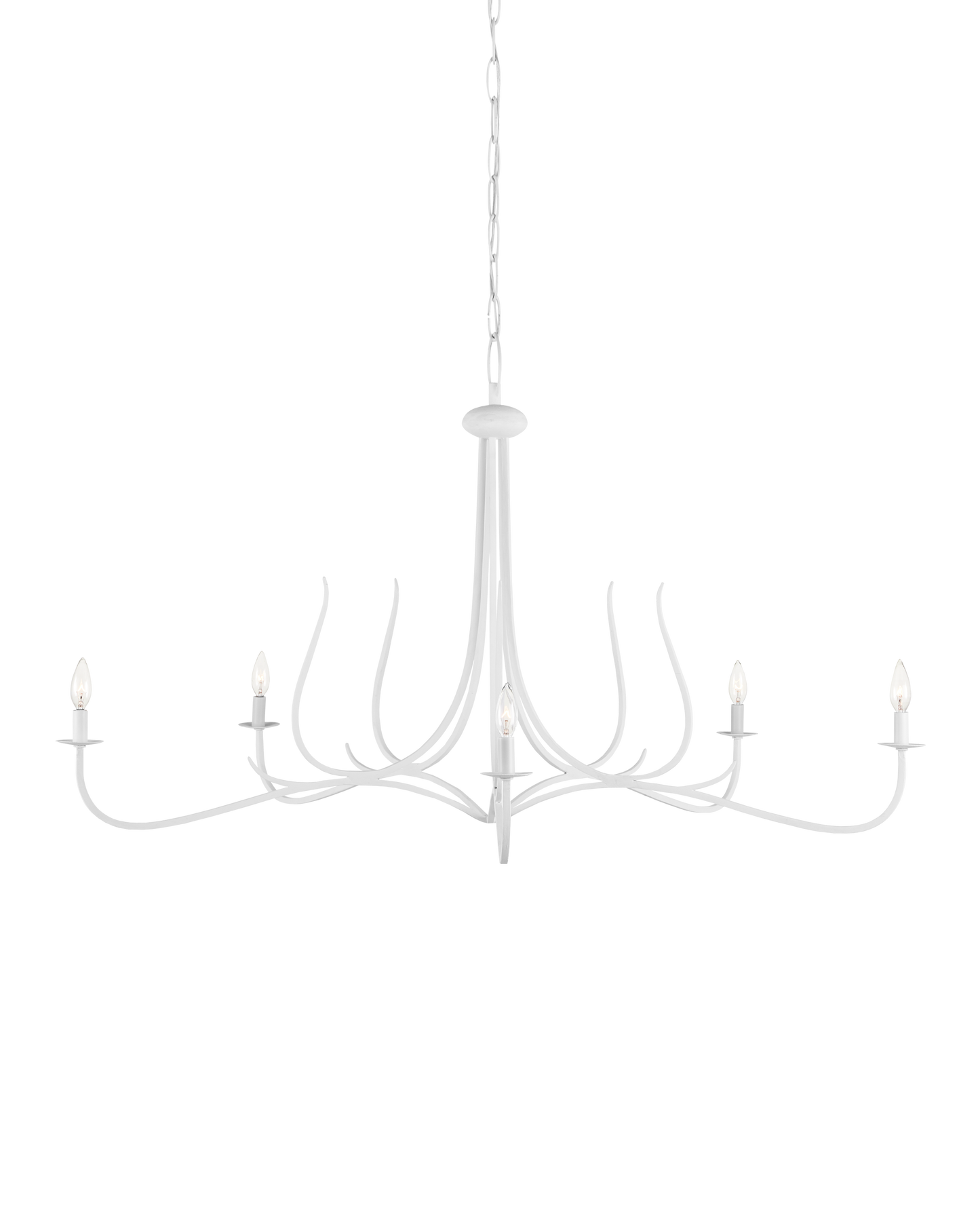 Currey & Co. Passion White Chandelier 9000-0989