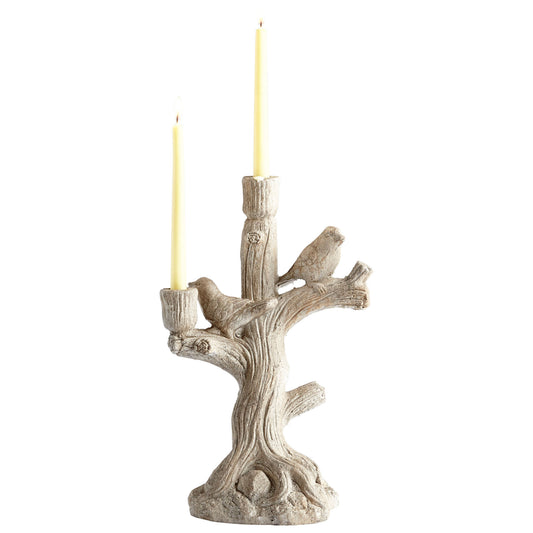 Cyan Design Look Out Candleholder in Weathered Stone 09020