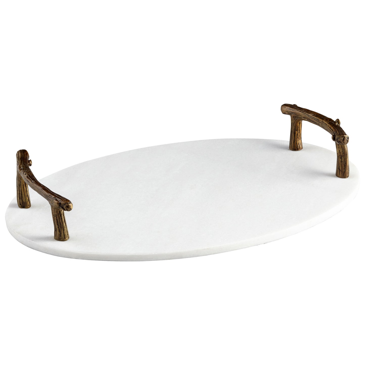 Cyan Design Marble Woods Tray in Bronze 09268