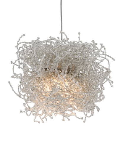 Currey & Co. Birds Nest 15-Light Linear Multi-Drop Pendant 9000-0699