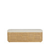 Currey & Co. Anisa Sea Sand Storage Bench, Dunmeyer Parchment 7000-0662