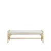 Currey & Co. Olisa Natural Bench, Rowann Pearl 7000-1172