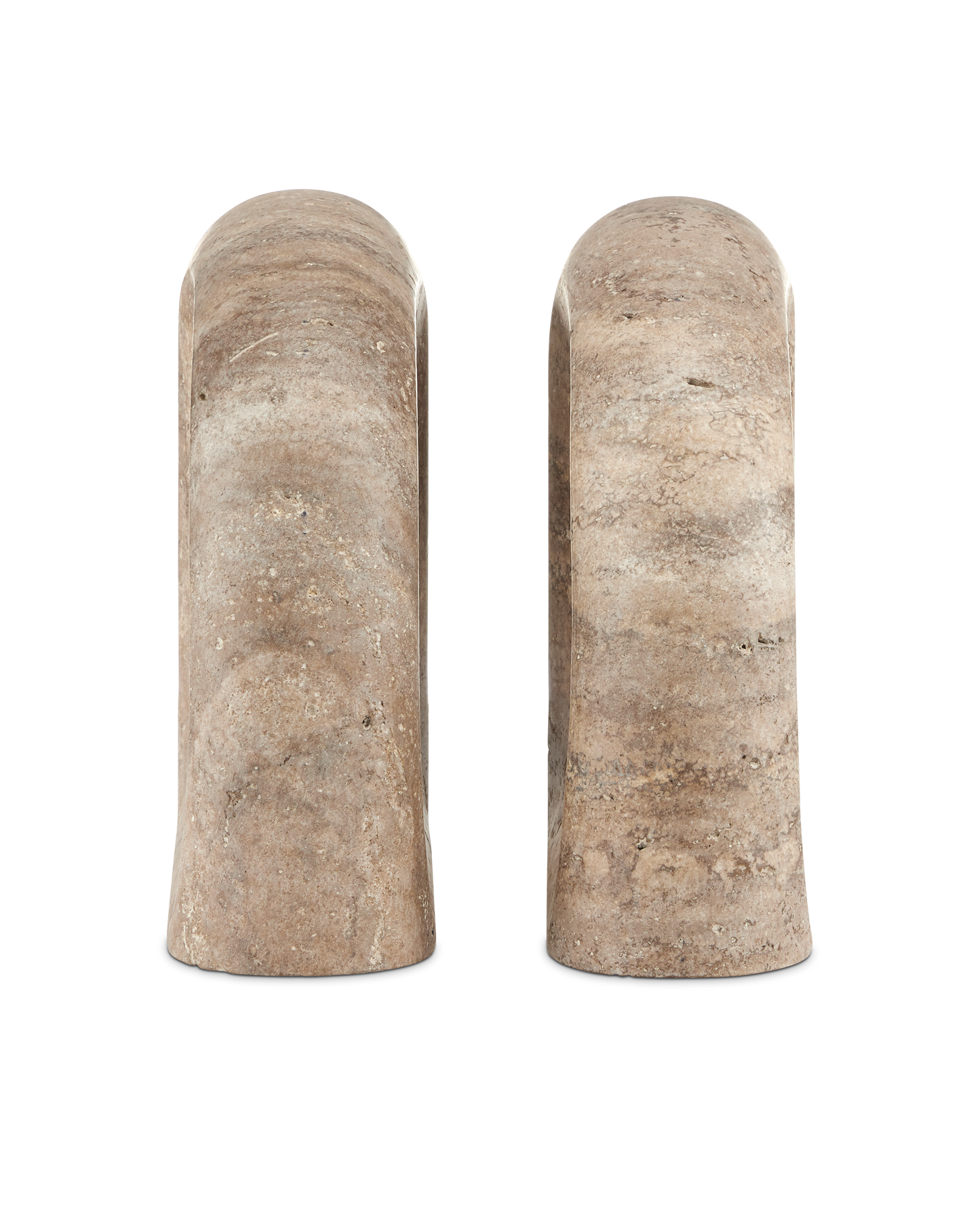 Currey & Co. Russo Travertine Object Set of 2 1200-0816