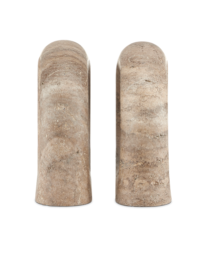 Currey & Co. Russo Travertine Object Set of 2 1200-0816