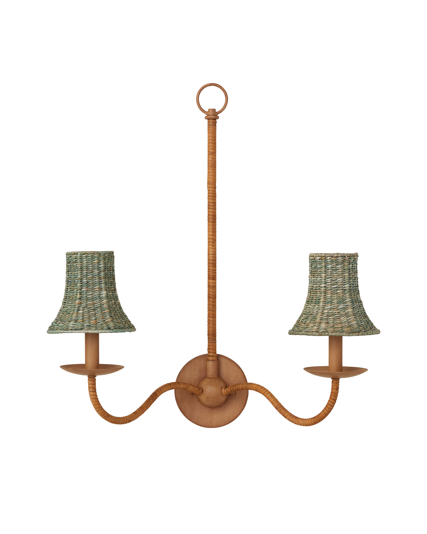 Currey & Co. Bell Light Teal Chandelier Shade 0900-0042