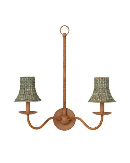 Currey & Co. Bell Light Teal Chandelier Shade 0900-0042