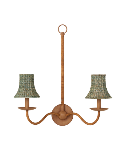 Currey & Co. Bell Light Teal Chandelier Shade 0900-0042