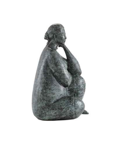 Currey & Co. Lady Meditating Bronze 1200-0364