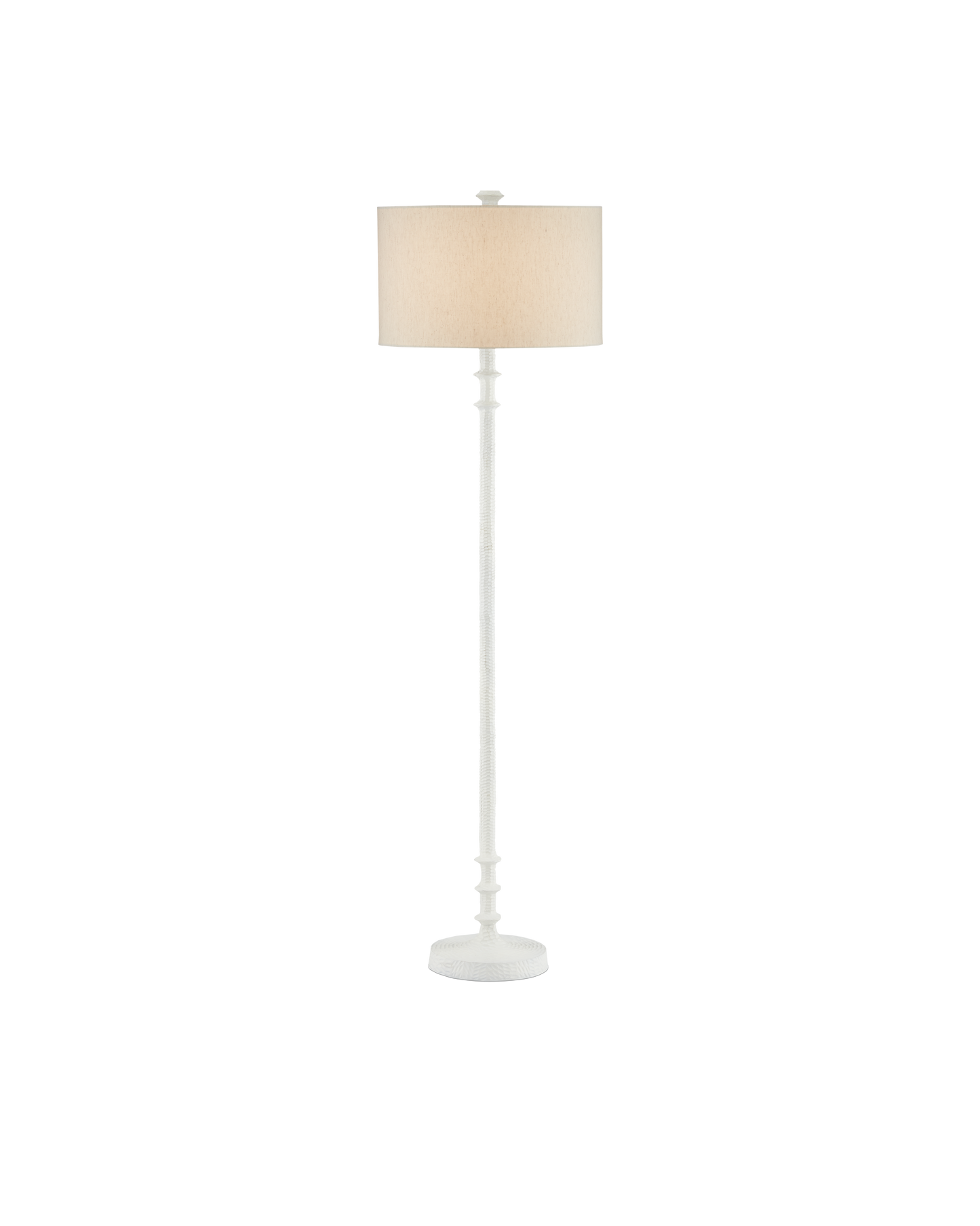 Currey & Co. Gallo White Floor Lamp 8000-0106