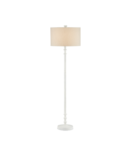 Currey & Co. Gallo White Floor Lamp 8000-0106