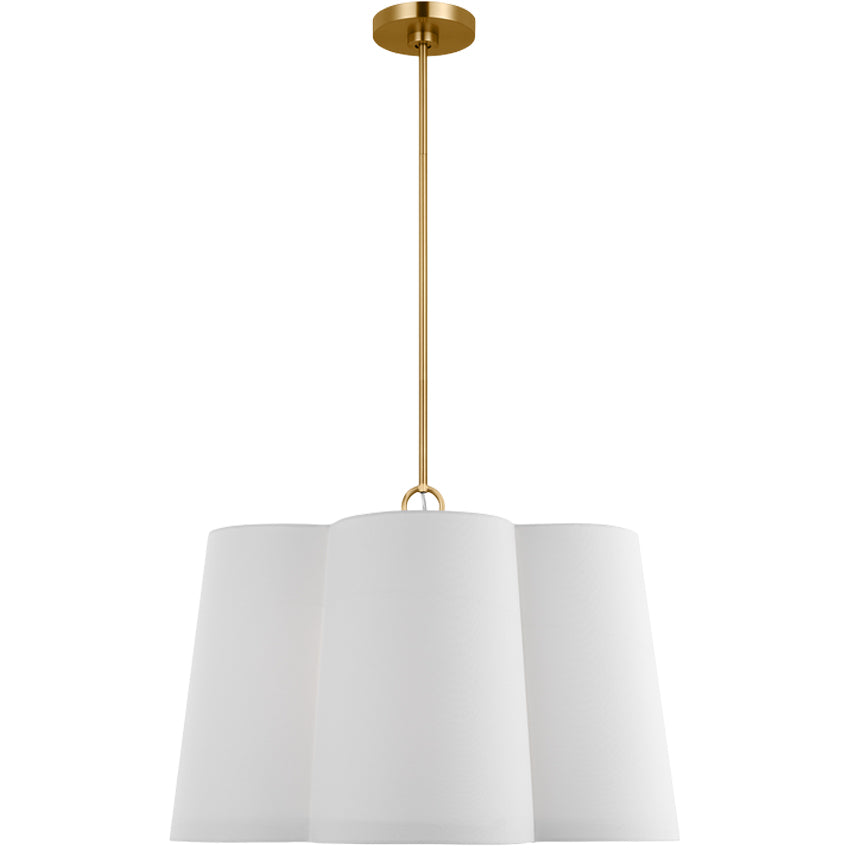 Visual Comfort Studio kate spade new york Bronte Large Hanging Shade in Burnished Brass KSP1094BBS