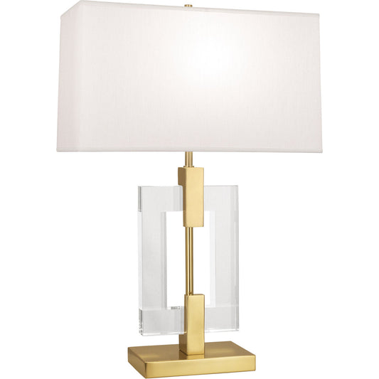 Robert Abbey  Lincoln Table Lamp in Modern Brass Finish with Crystal Accents 1011