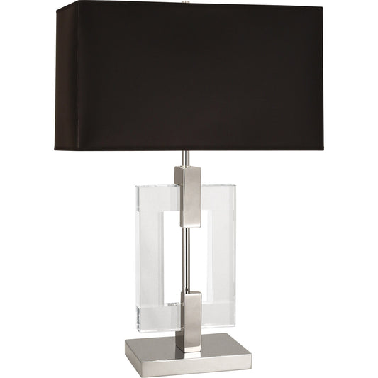 Robert Abbey  Lincoln Table Lamp in Polished Nickel Finish with Crystal Accents 1012B