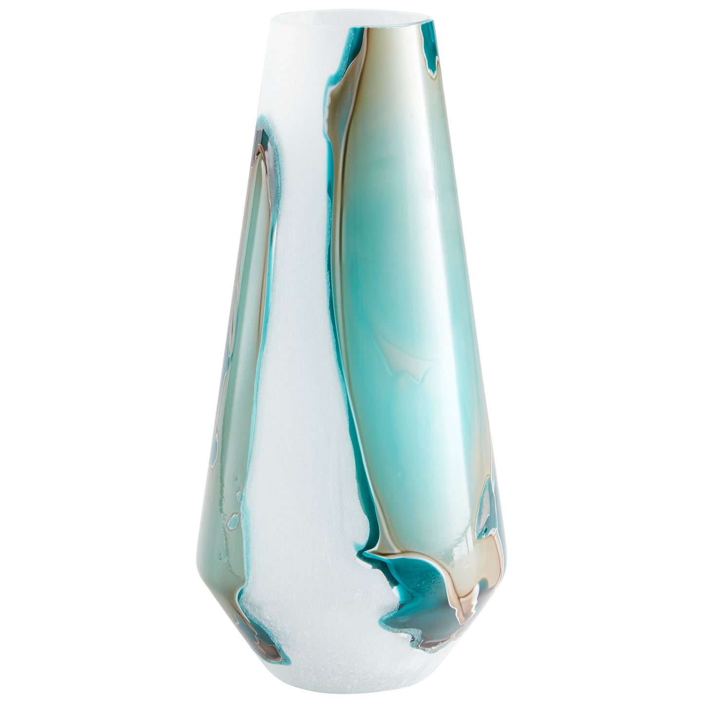 Cyan Design Tall Ferdinand Vase in Green And White 10325