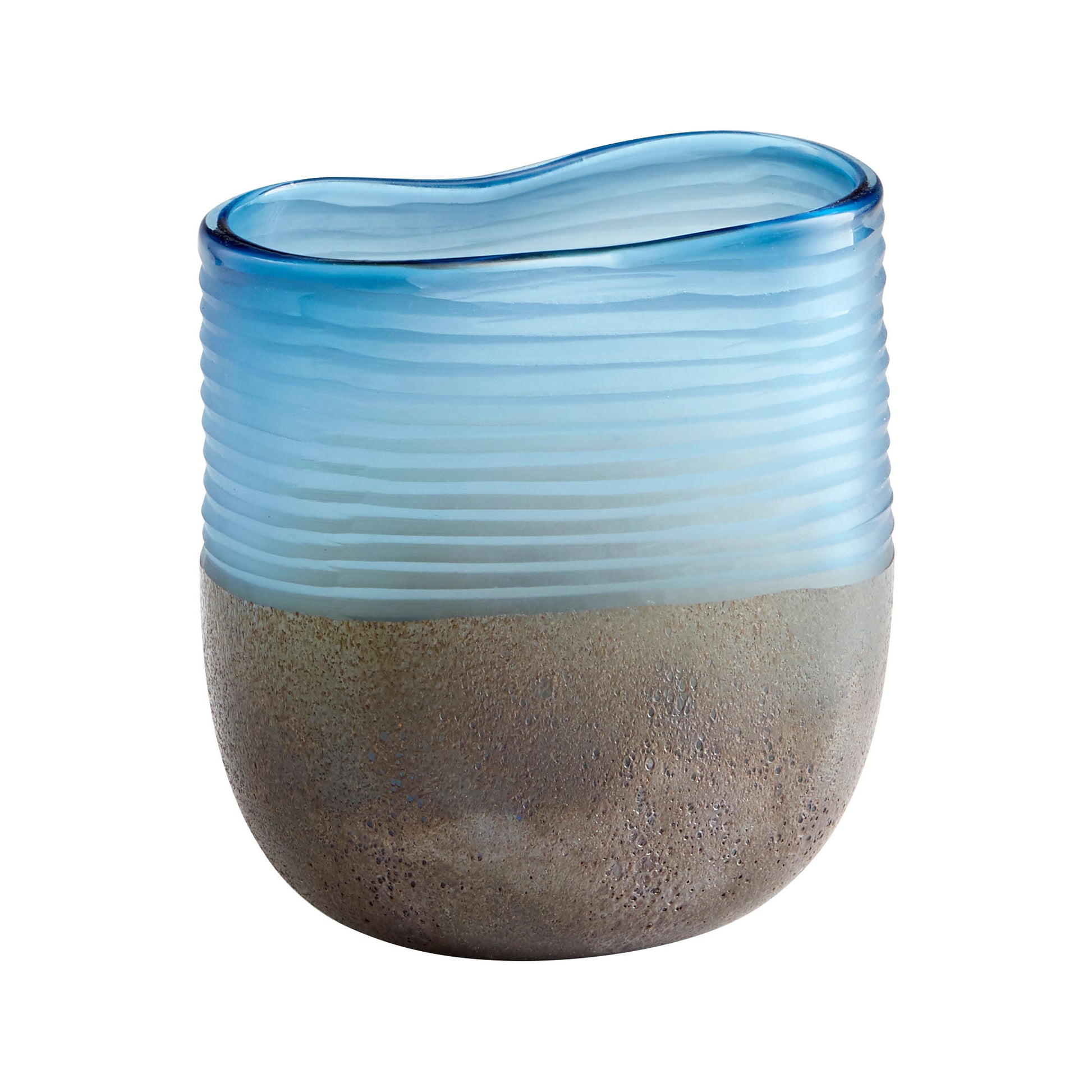 Cyan Design Europa Vase in Blue And Iron Glaze - Small 10343