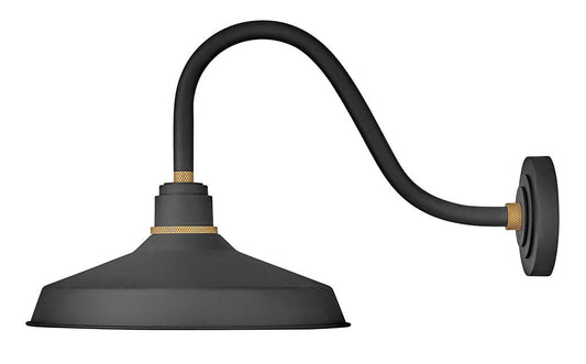 Hinkley Lighting Foundry Classic Medium Gooseneck Barn Light Textured Black 10443TK