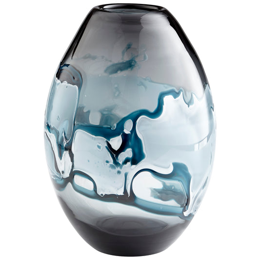 Cyan Design Mescolare Vase in Blue And White - Large 10463