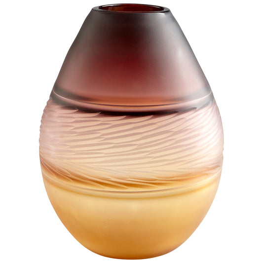 Cyan Design Leilani Vase in Plum And Amber - Medium 10483