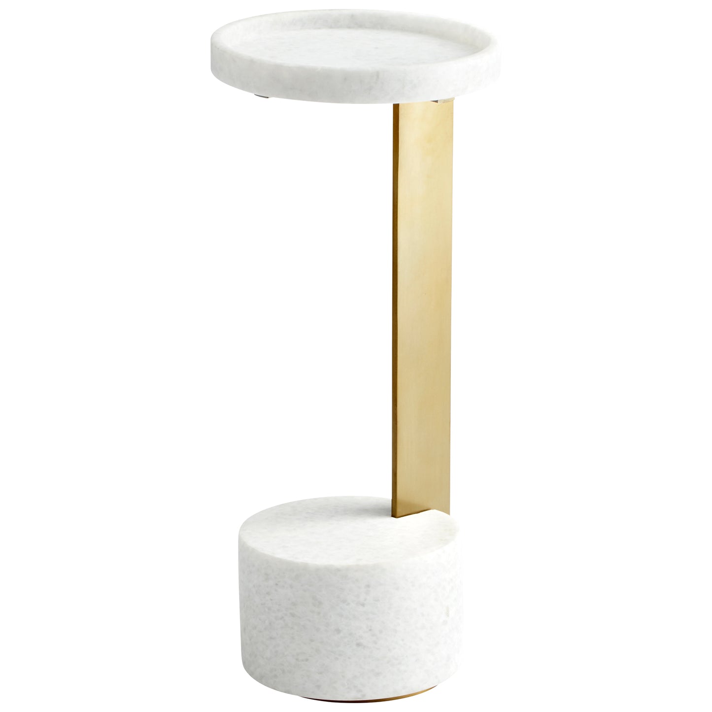 Cyan Design Kodiak Side Table in Gold & White 10497