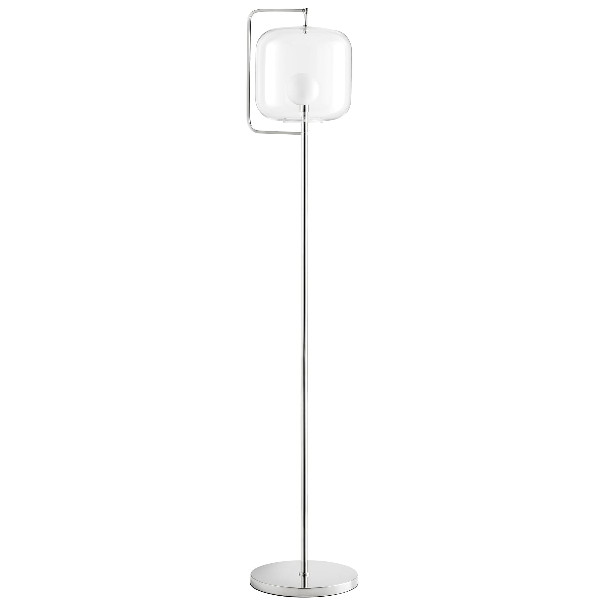 Cyan Design Isotope Floor Lamp in Polished Nickel 10558