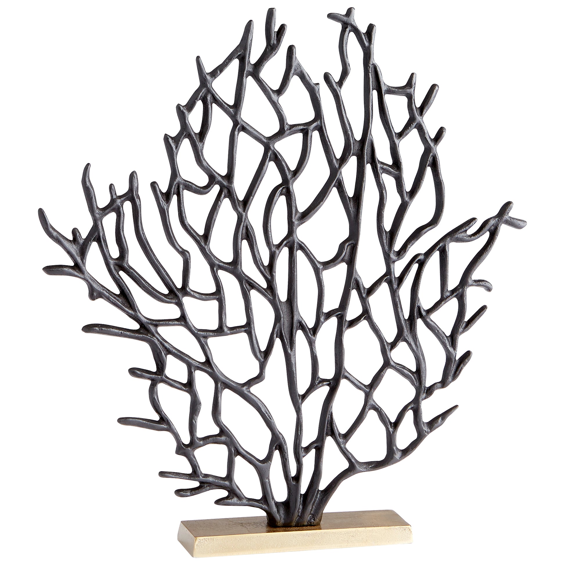 Cyan Design Bonzai Sculpture in Matt Black And Gold - Small 10634