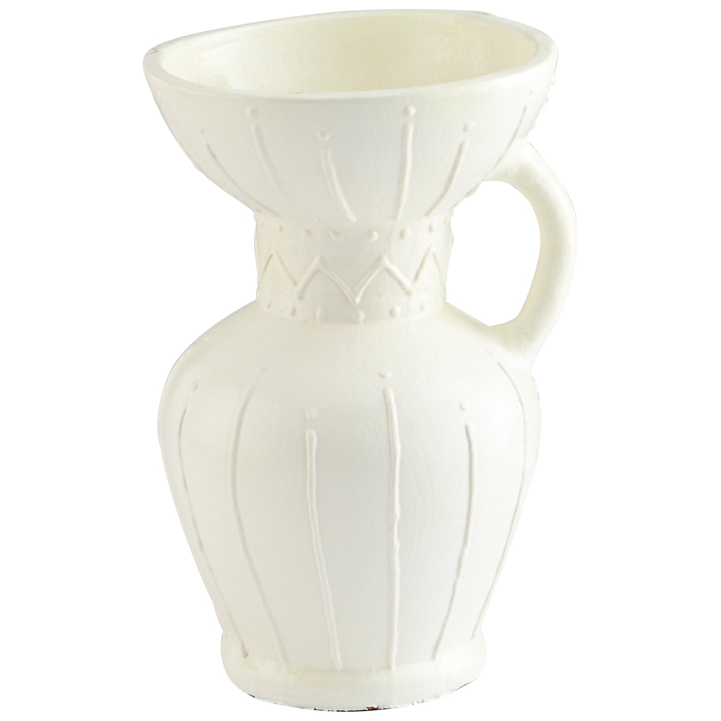 Cyan Design Ravine Vase in White - Medium 10673