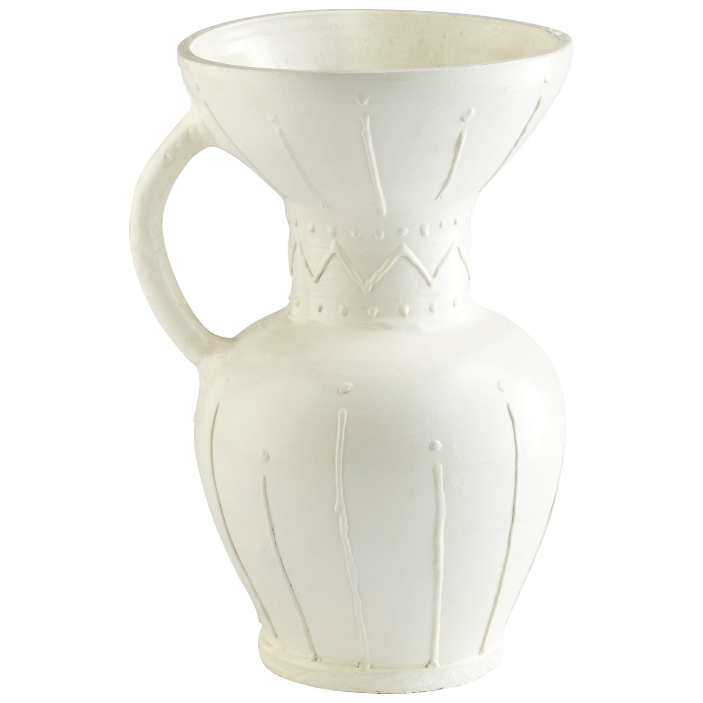 Cyan Design Ravine Vase in White - Large 10674