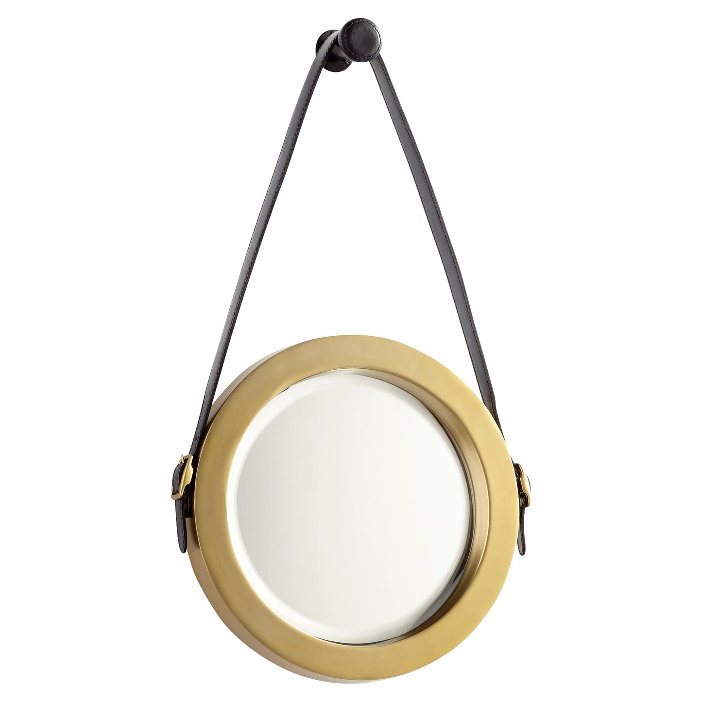 Cyan Design Round Venster Mirror in Antique Brass - Small 10715