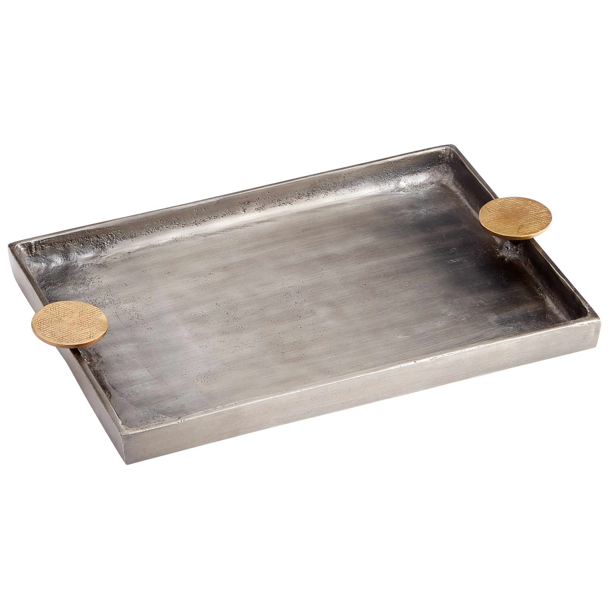 Cyan Design Obscura Tray in Silver And Gold - Small 10736