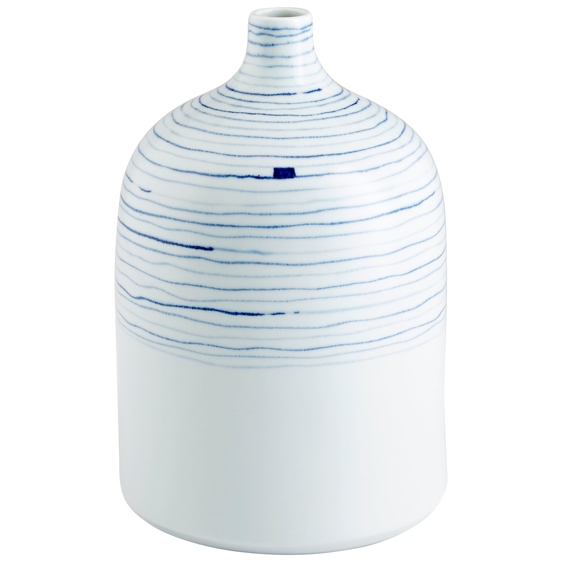 Cyan Design Whirlpool Vase in Blue And White - Medium 10803