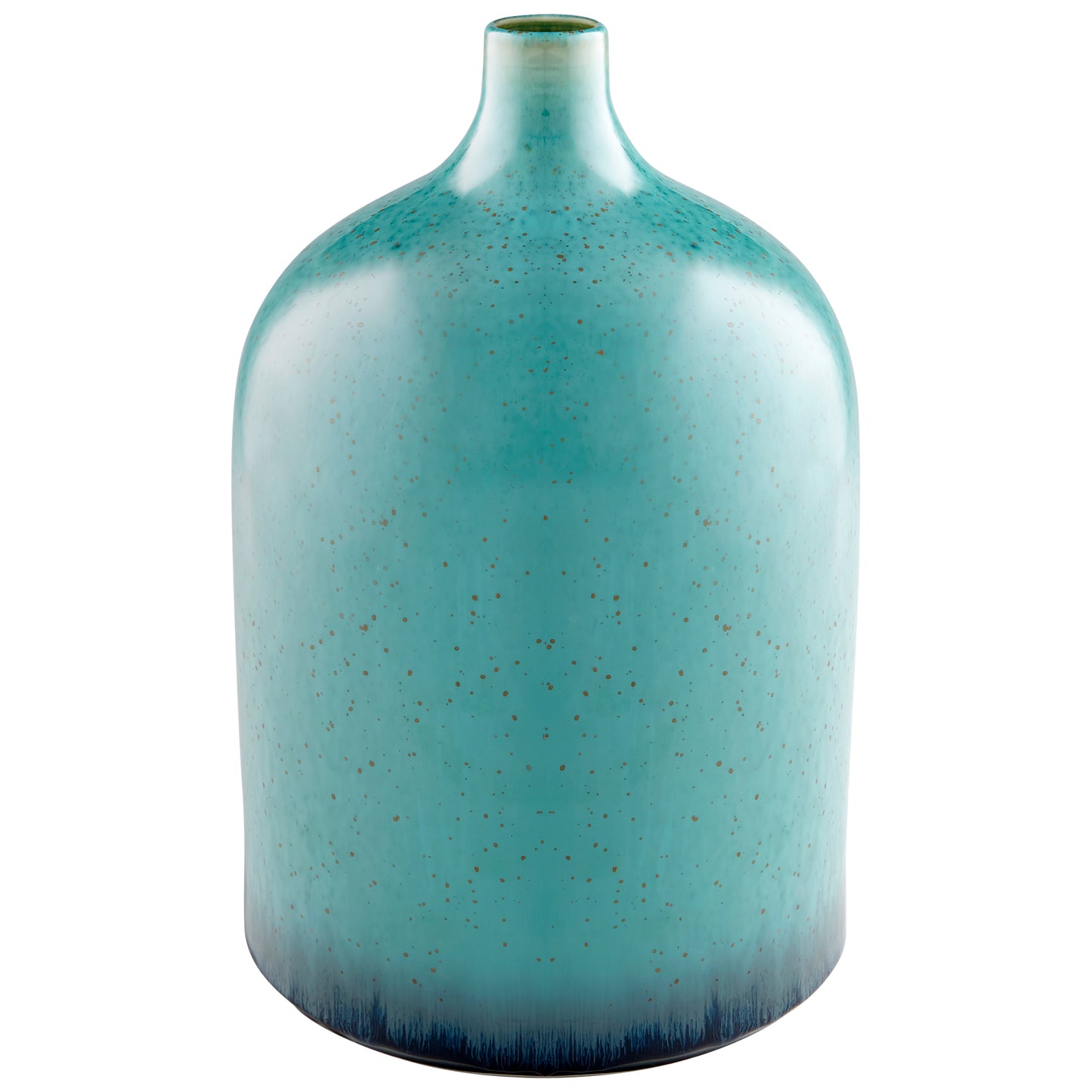 Cyan Design Native Gloss Vase in Turquoise Glaze - Small 10804