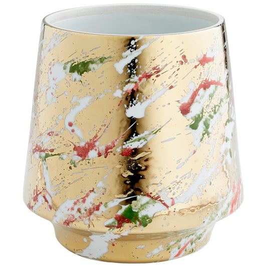 Cyan Design Ardent Splash Container in Multi-Color Glaze - Small 10808