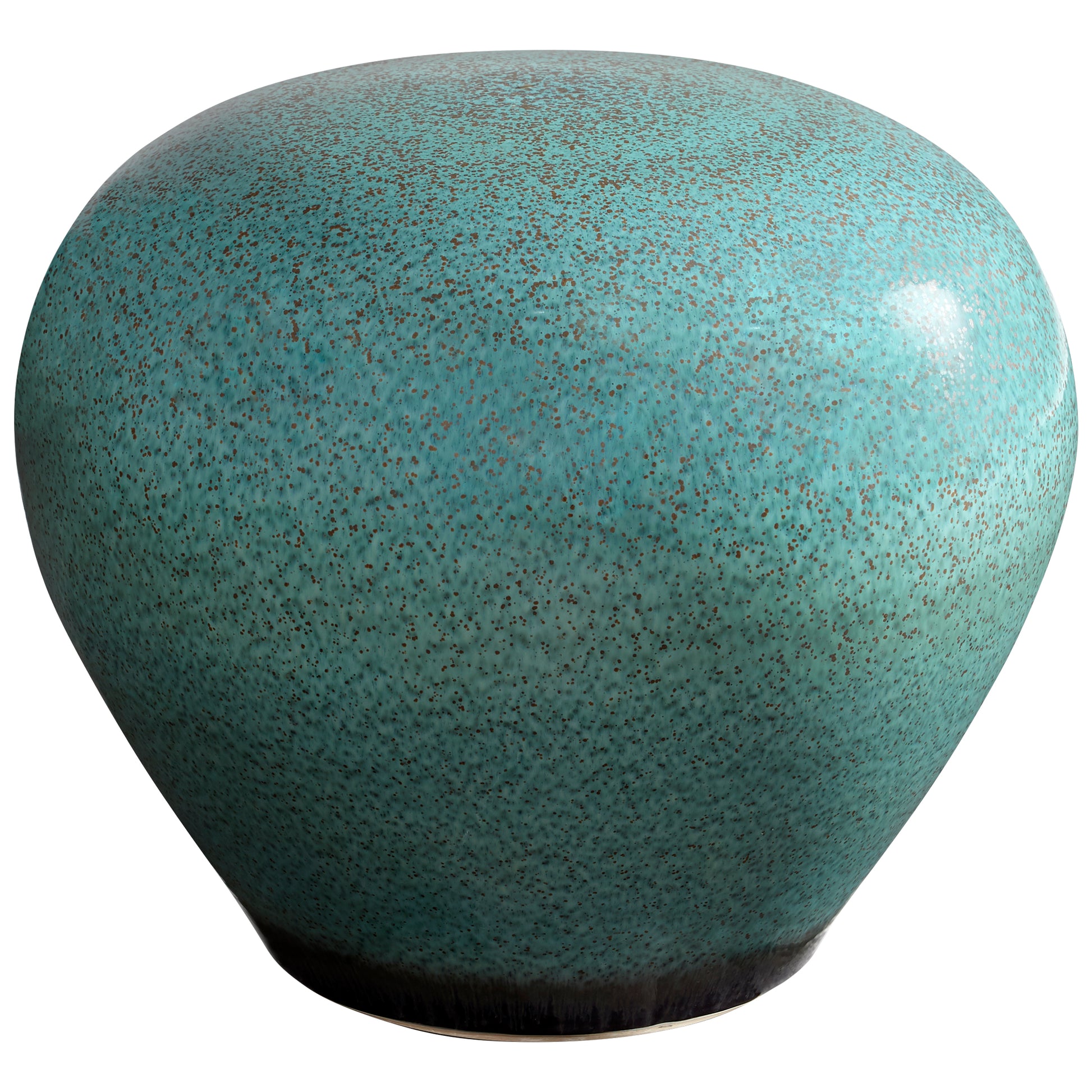 Cyan Design Native Gloss Stool in Turquoise Glaze 10810