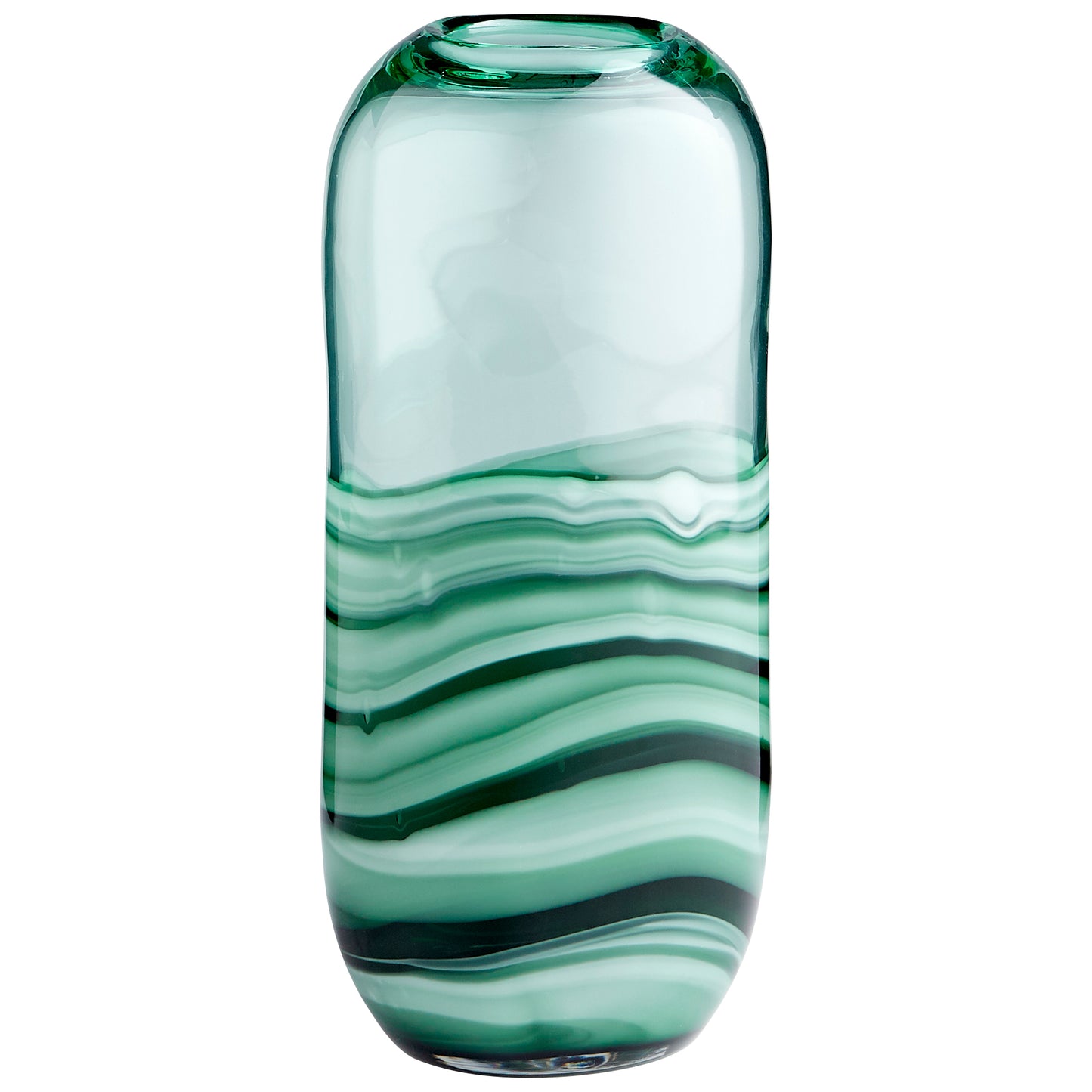 Cyan Design Torrent Vase in Green - Short 10885