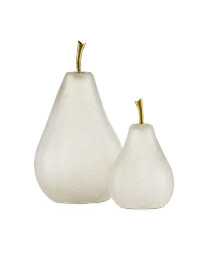 Currey & Co. Glass Pear Set of 2 1200-0641