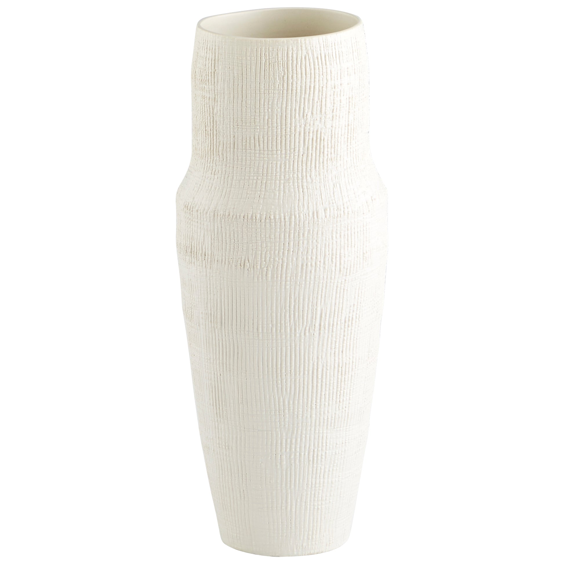 Cyan Design Leela Vase in White - Medium 10920