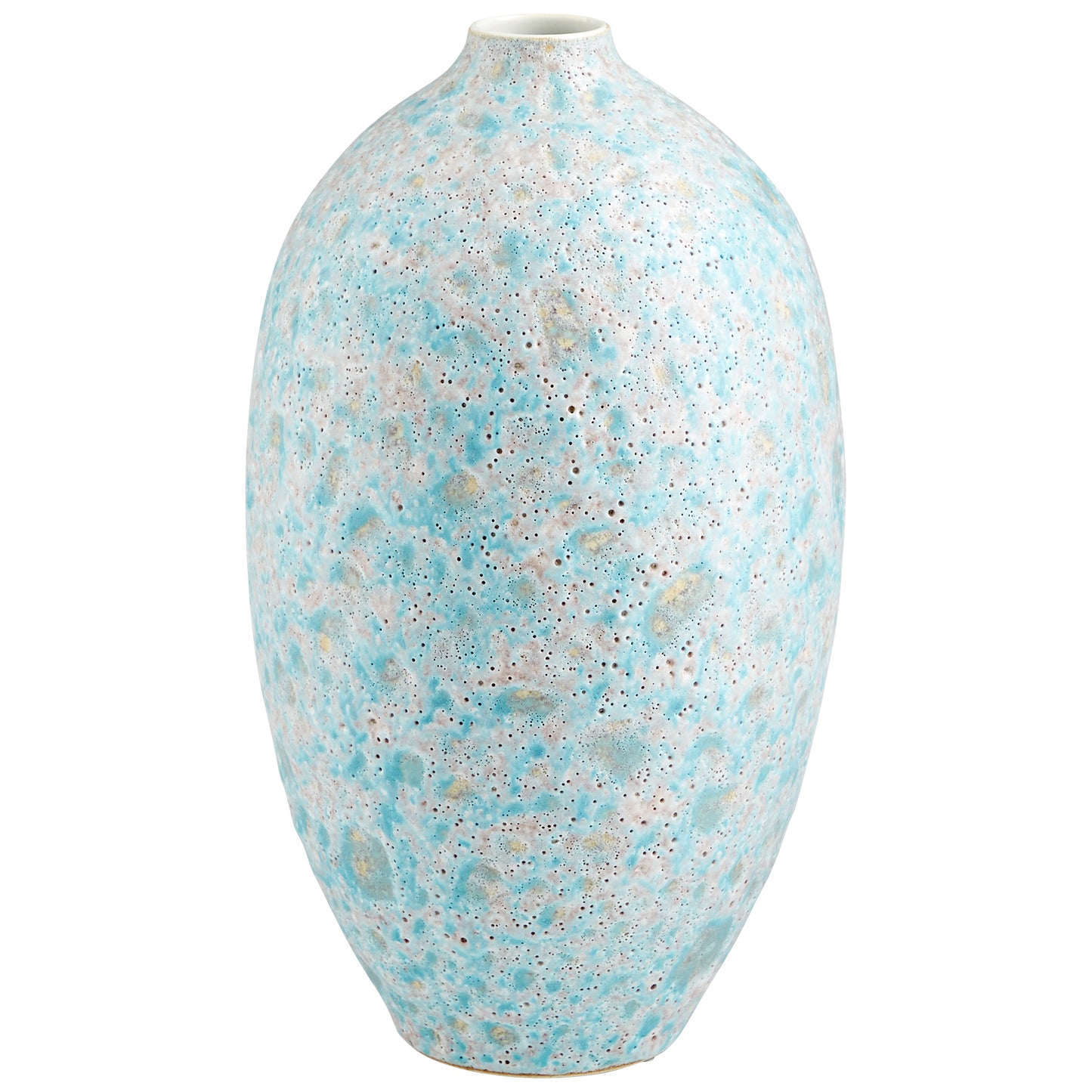 Cyan Design Sumba Vase in Mottled Pale Blue - Small 10936