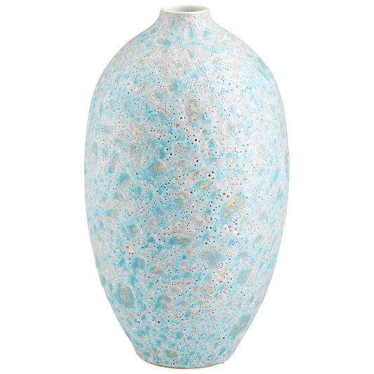 Cyan Design Sumba Vase in Mottled Pale Blue - Small 10936