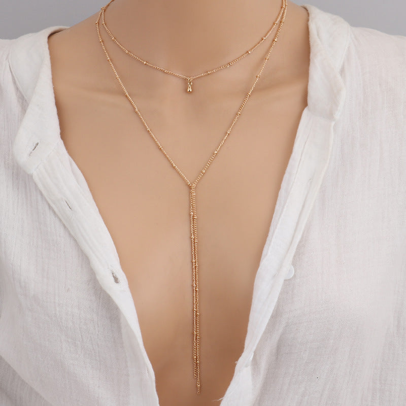 Dahlia Simple necklace retro clavicle necklace